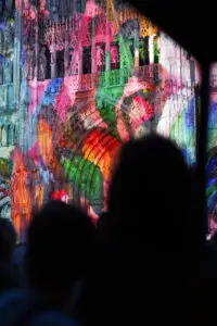 Mika Ninagawa – Projection « Cathédrale de lumière » Floraison Sauvage