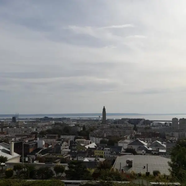 View of the Le Havre coastline
