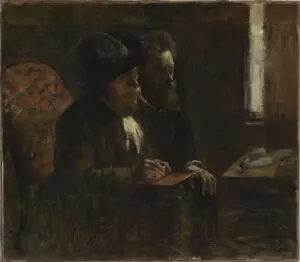 Edgar Degas, Portrait du graveur Desboutin et du graveur Lepic, entre 1876 et 1877