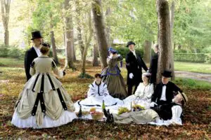 Déjeuner sur l’herbe en bord de Seine
