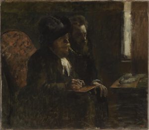 Edgar Degas, Portrait du graveur Desboutin et du graveur Lepic, entre 1876 et 1877