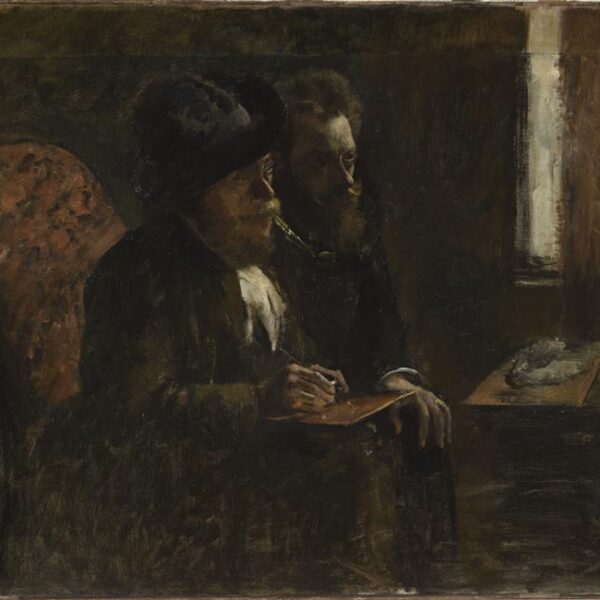 Edgar Degas, Portrait du graveur Desboutin et du graveur Lepic, entre 1876 et 1877