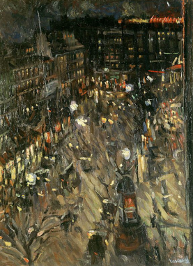 Alexandrowitch Tarkhoff, boulevard des italiens la nuit, 1900, huile sur toile, Genève, Petit Palais