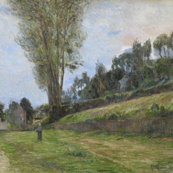 Paul Gauguin, Rue à Rouen, ou Personnage sur la route, 1884